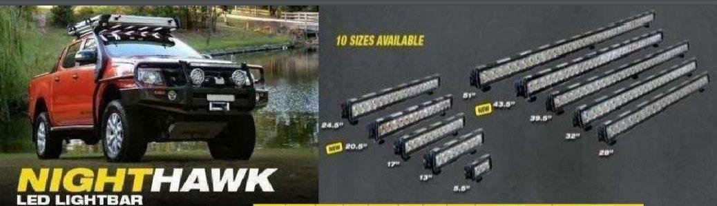 Night Hawk Light Bar 51" Flood SR 95W 39 LED Inc Cover