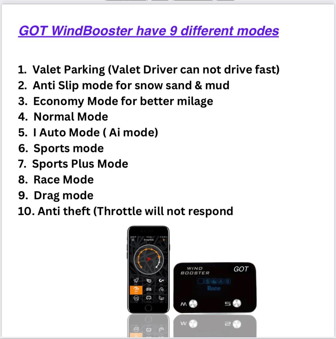GOT Windbooster